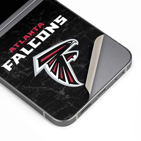 NFL Atlanta Falcons Distressed Galaxy Z Flip6 Skin
